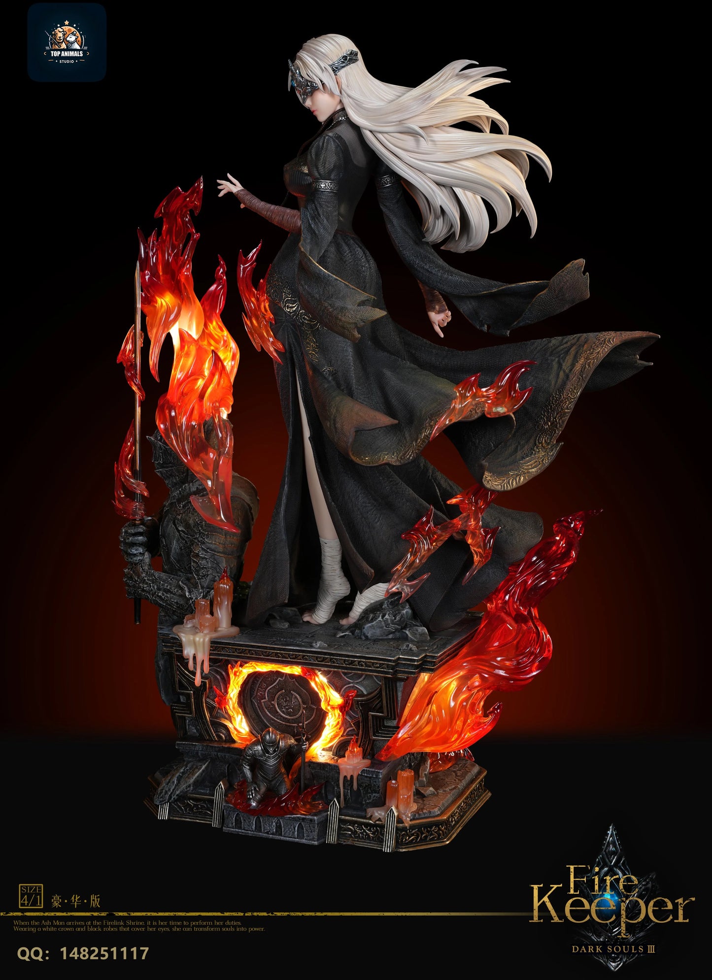 Preventa Resina The Fire Keeper Figura Dark Souls 3 Top Animals Estudio