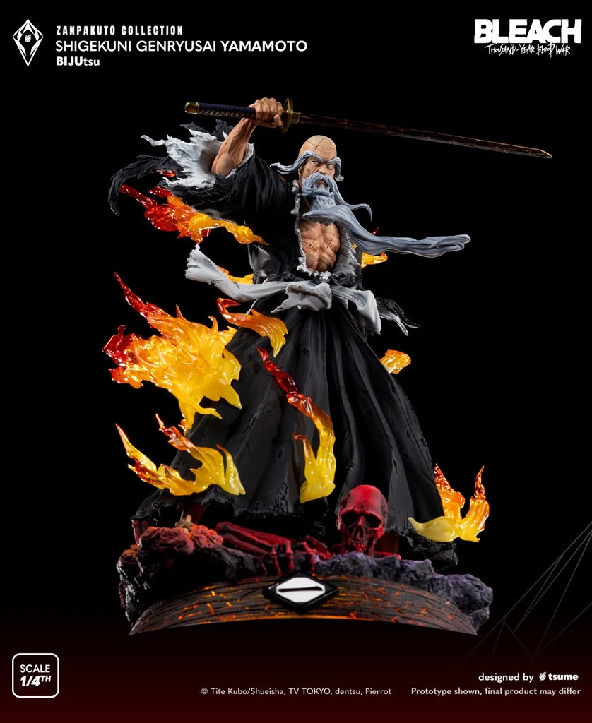 Preventa Resina Shigekuni Genryusai Yamamoto Figura Bleach Tsume Art (Licencia) Estudio