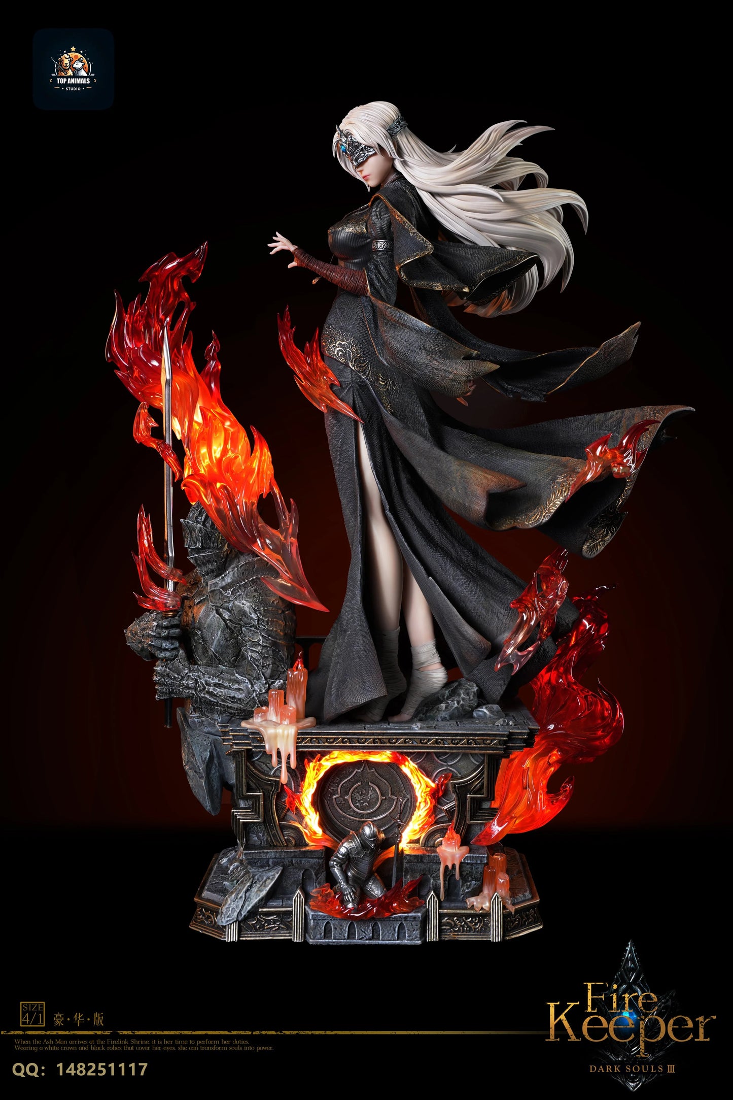 Preventa Resina The Fire Keeper Figura Dark Souls 3 Top Animals Estudio