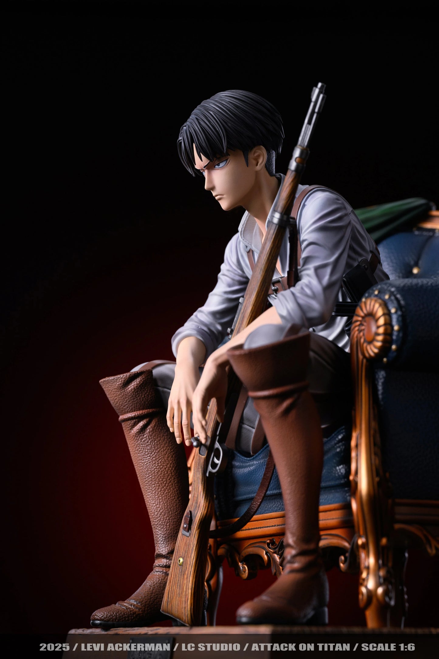 Preventa Resina Levi Ackerman Figura Attack On Titan LC Estudio