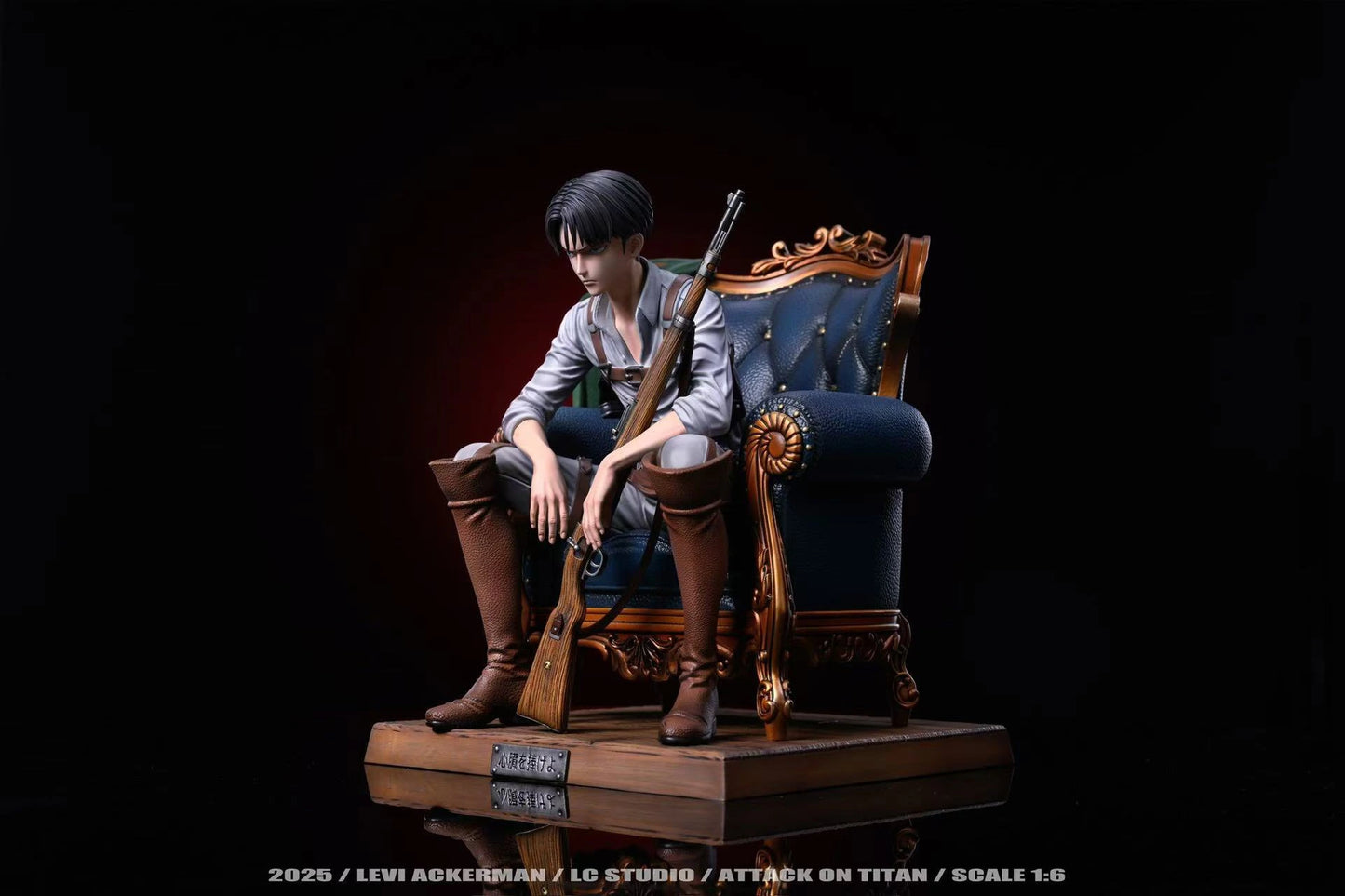 Preventa Resina Levi Ackerman Figura Attack On Titan LC Estudio