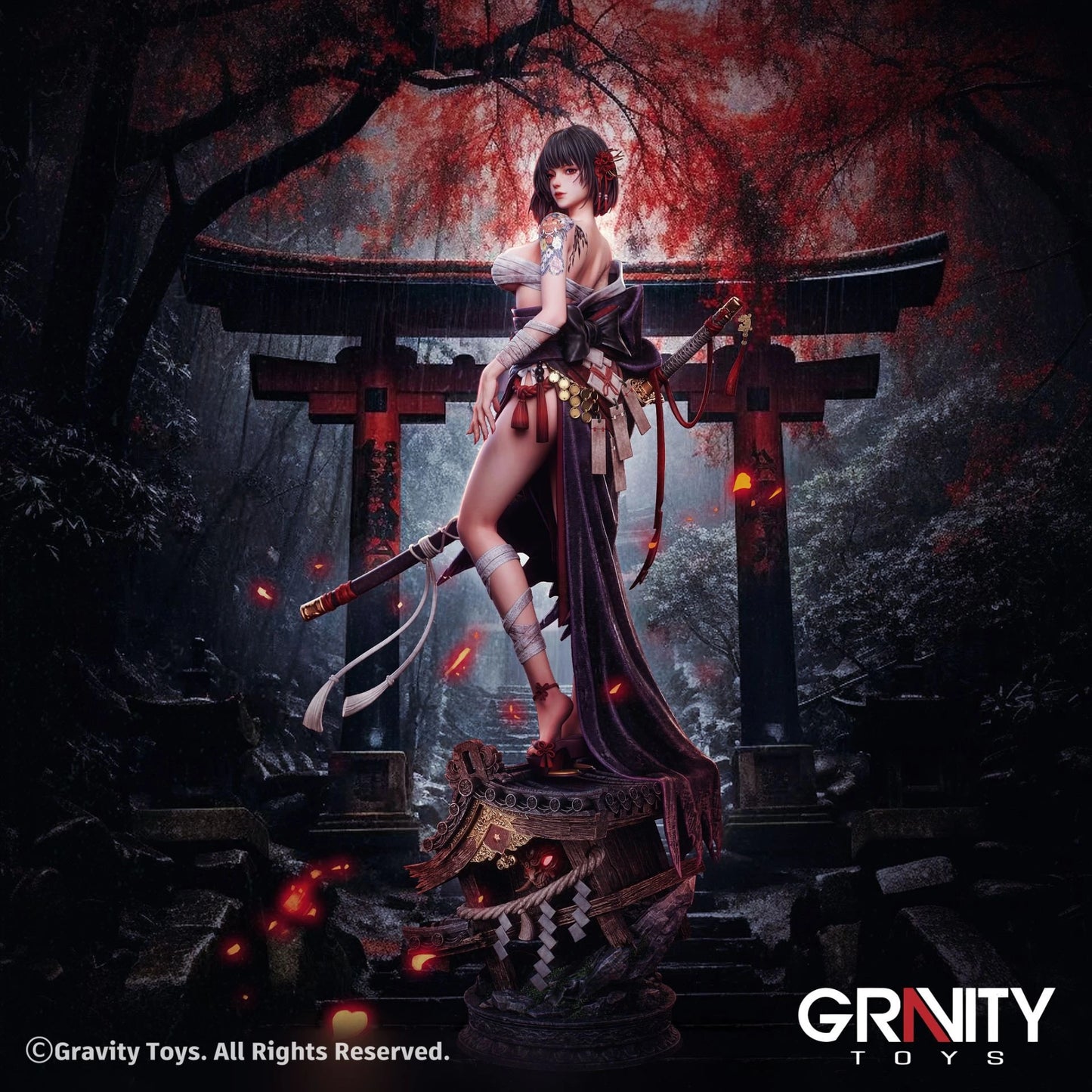 Preventa Resina Oiran Higanbana Figura Original Series Gravity Toys Estudio