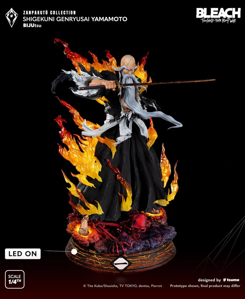 Preventa Resina Shigekuni Genryusai Yamamoto Figura Bleach Tsume Art (Licencia) Estudio