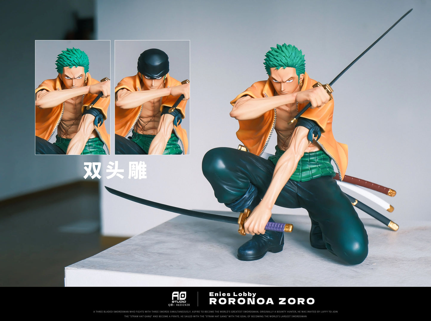 Preventa Resina Zoro Figura One Piece AO Estudio