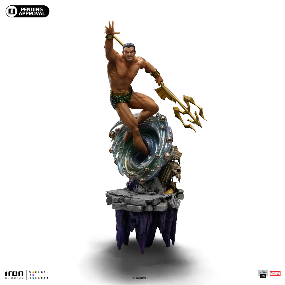 Preventa Resina Namor Figura Marvel "El Guantalente Infinito" Iron (Licencia) Estudio