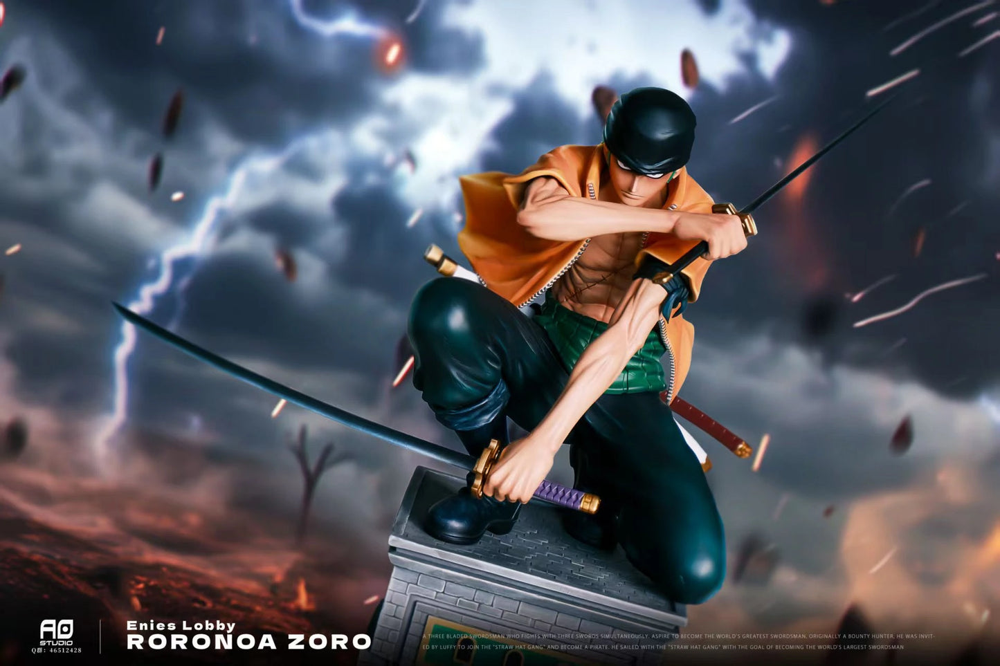 Preventa Resina Zoro Figura One Piece AO Estudio