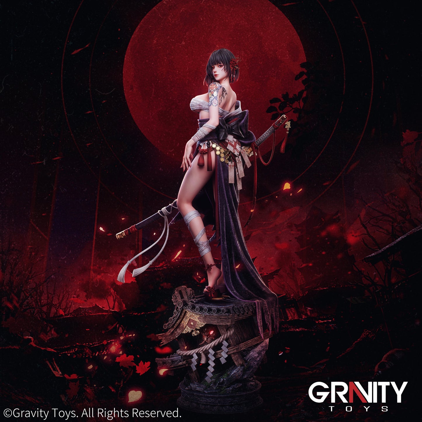 Preventa Resina Oiran Higanbana Figura Original Series Gravity Toys Estudio