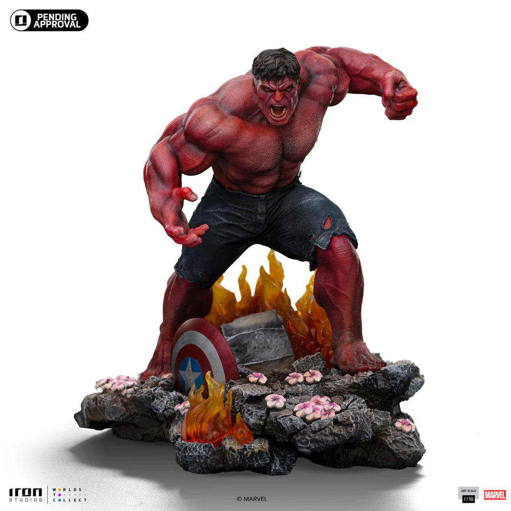 Preventa Resina Red Hulk Figura Capitán América: Un Nuevo Mundo Iron (Licencia) Estudio