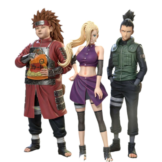 Preventa Resina Equipo 10 Shikamaru, Choji y Ino Figura Naruto GZ  Estudio