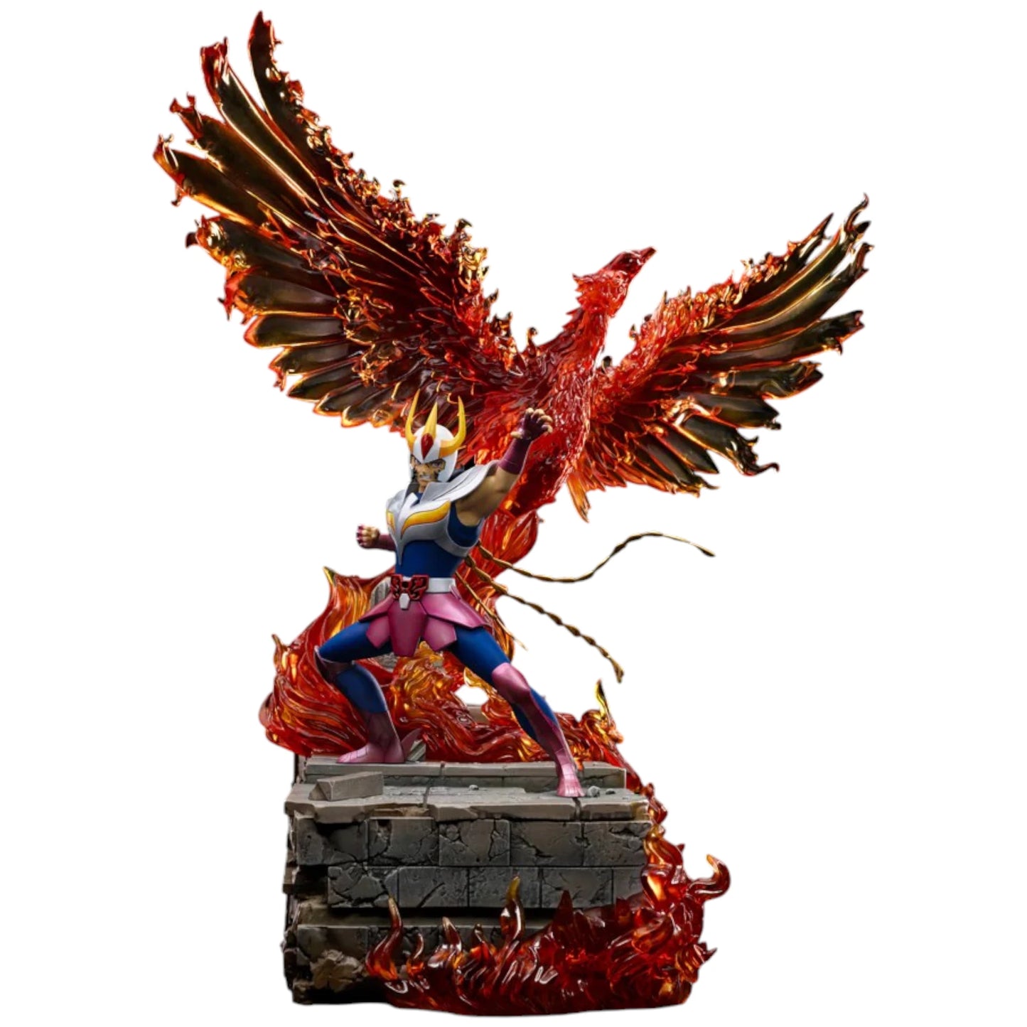 Preventa Resina Ikki "El Fenix" Figura Caballeros del Zodiako Iron (Licencia) Estudio