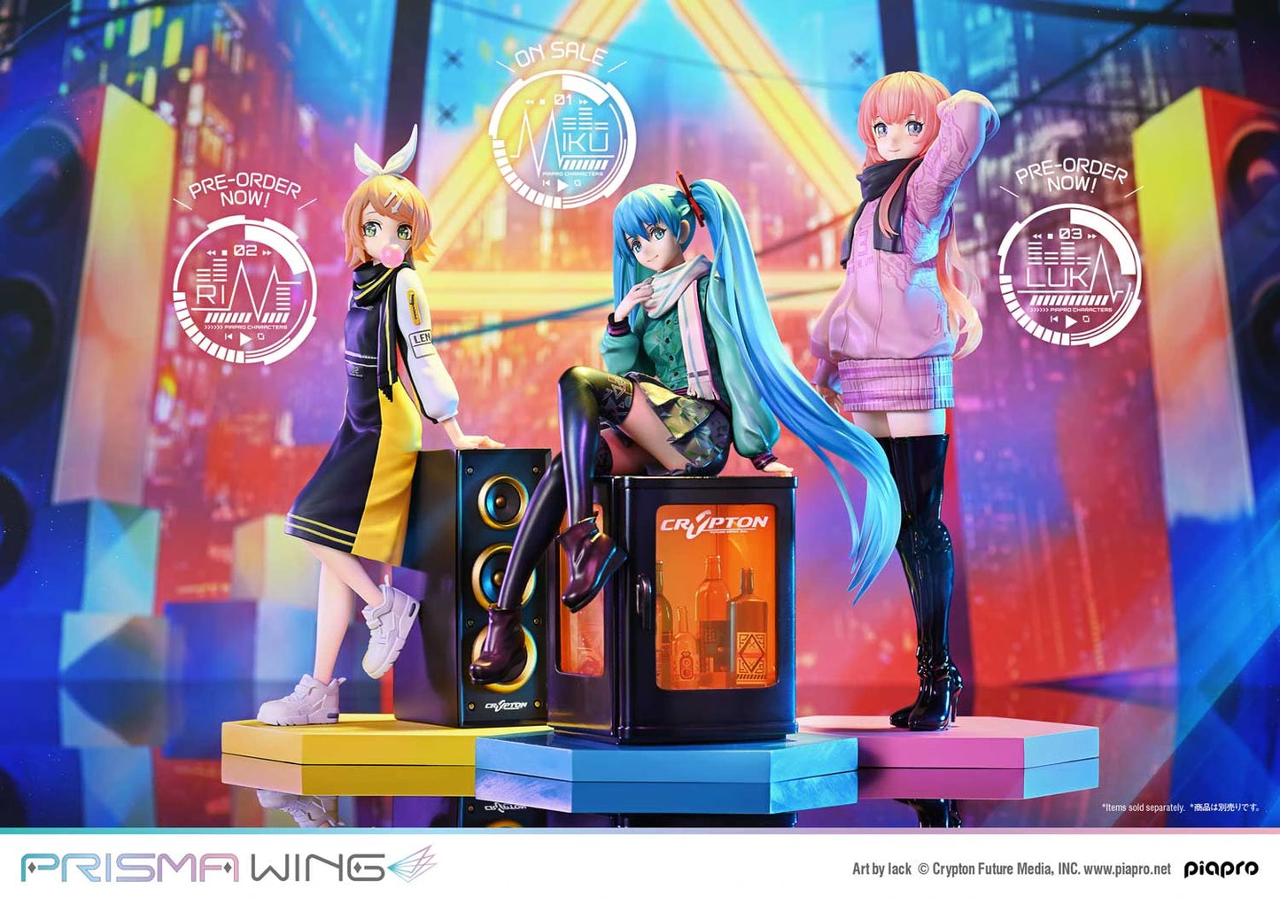 Preventa Resina Kagamine Rin Figura Vocaloid Prisma Wing (Licencia) Estudio