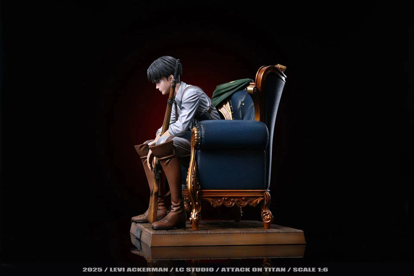 Preventa Resina Levi Ackerman Figura Attack On Titan LC Estudio