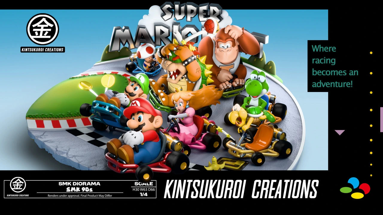 Preventa Resina Mario Kart Figura Nintendo Kintsukuroi Creations Estudio