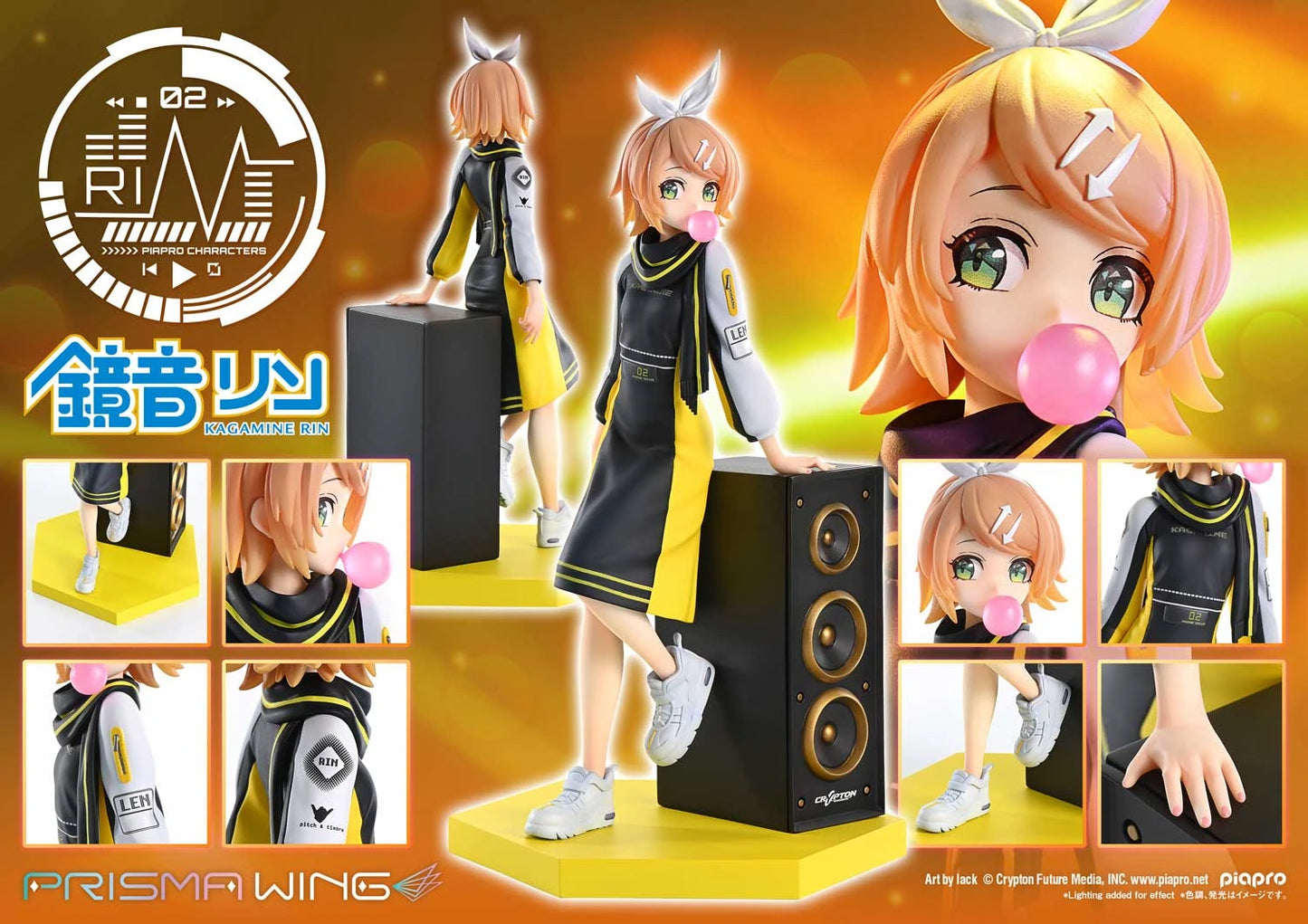 Preventa Resina Kagamine Rin Figura Vocaloid Prisma Wing (Licencia) Estudio