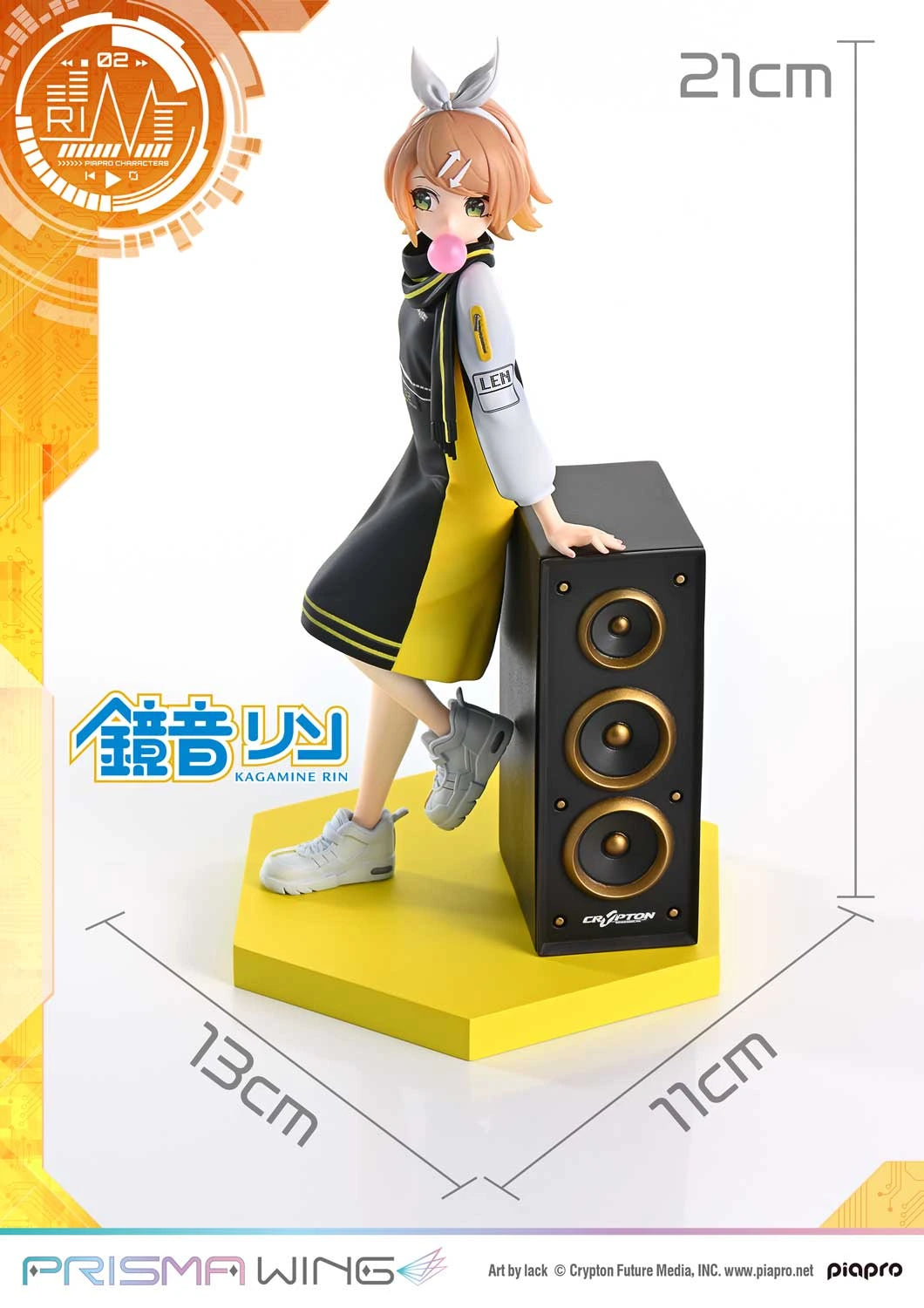 Preventa Resina Kagamine Rin Figura Vocaloid Prisma Wing (Licencia) Estudio