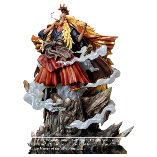 Preventa Resina Shiki "El León Dorado" Figura One Piece Jiao Dian Estudio