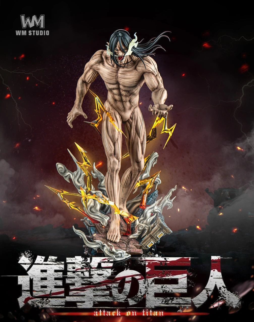 Preventa Resina Titan de Ataque  Figura Attack On Titan WM Estudio