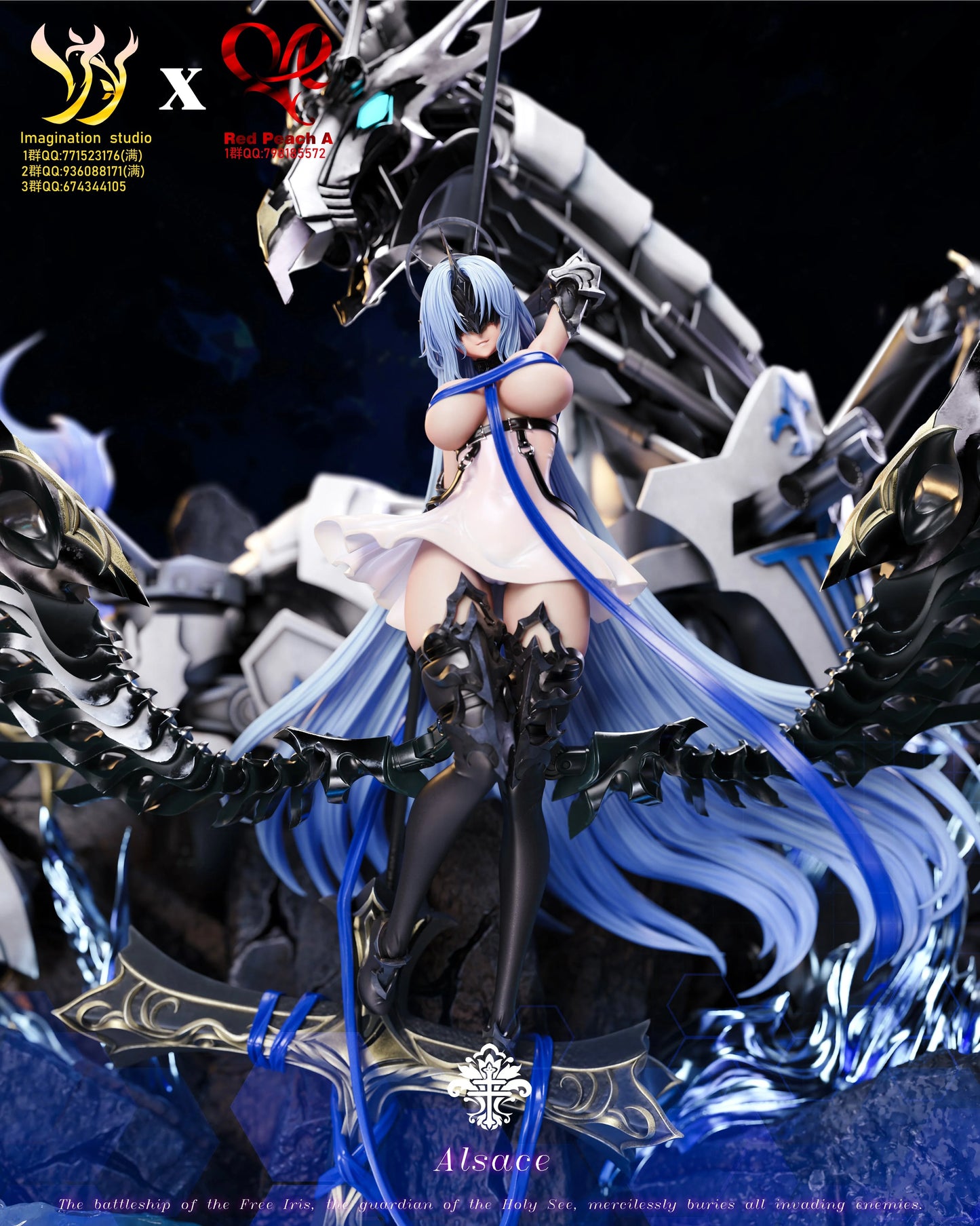 Preventa Resina Alsace Figura Azur Lane Imagination Estudio