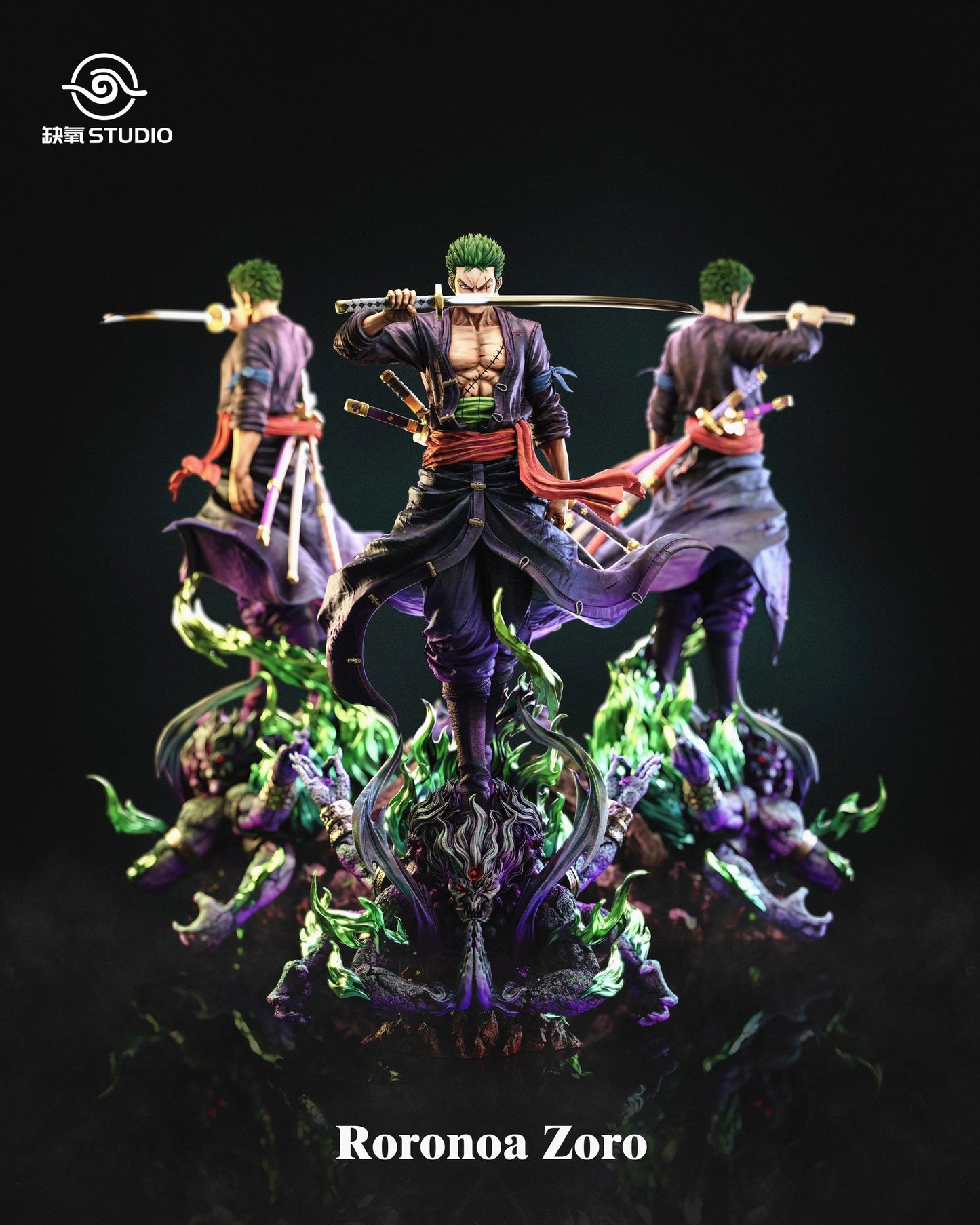 Preventa Resina Roronoa Zoro Figura One Piece QueYang Estudio