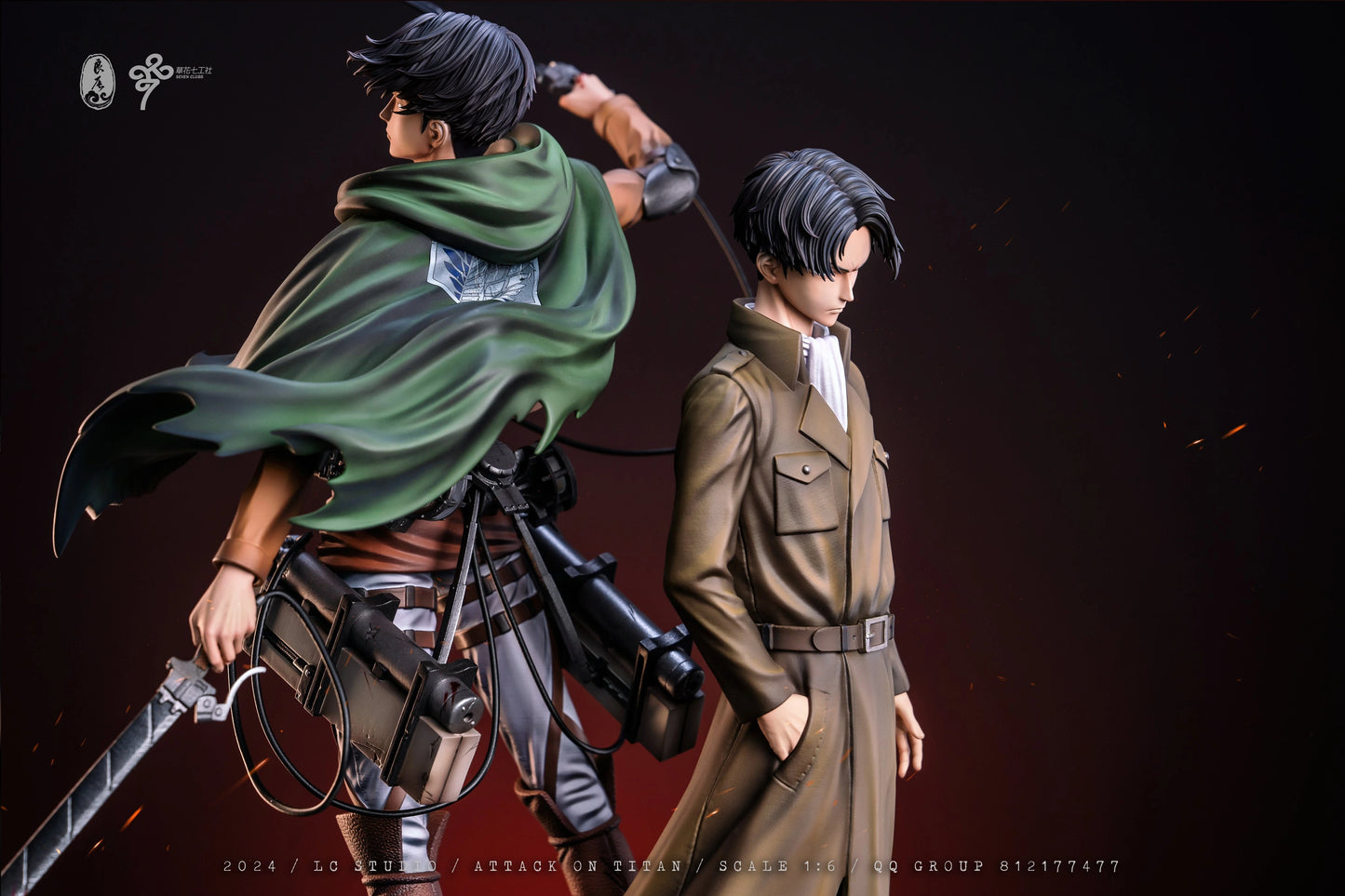 Preventa Resina Levi Ackerman Figura Attack On Titan LC Estudio