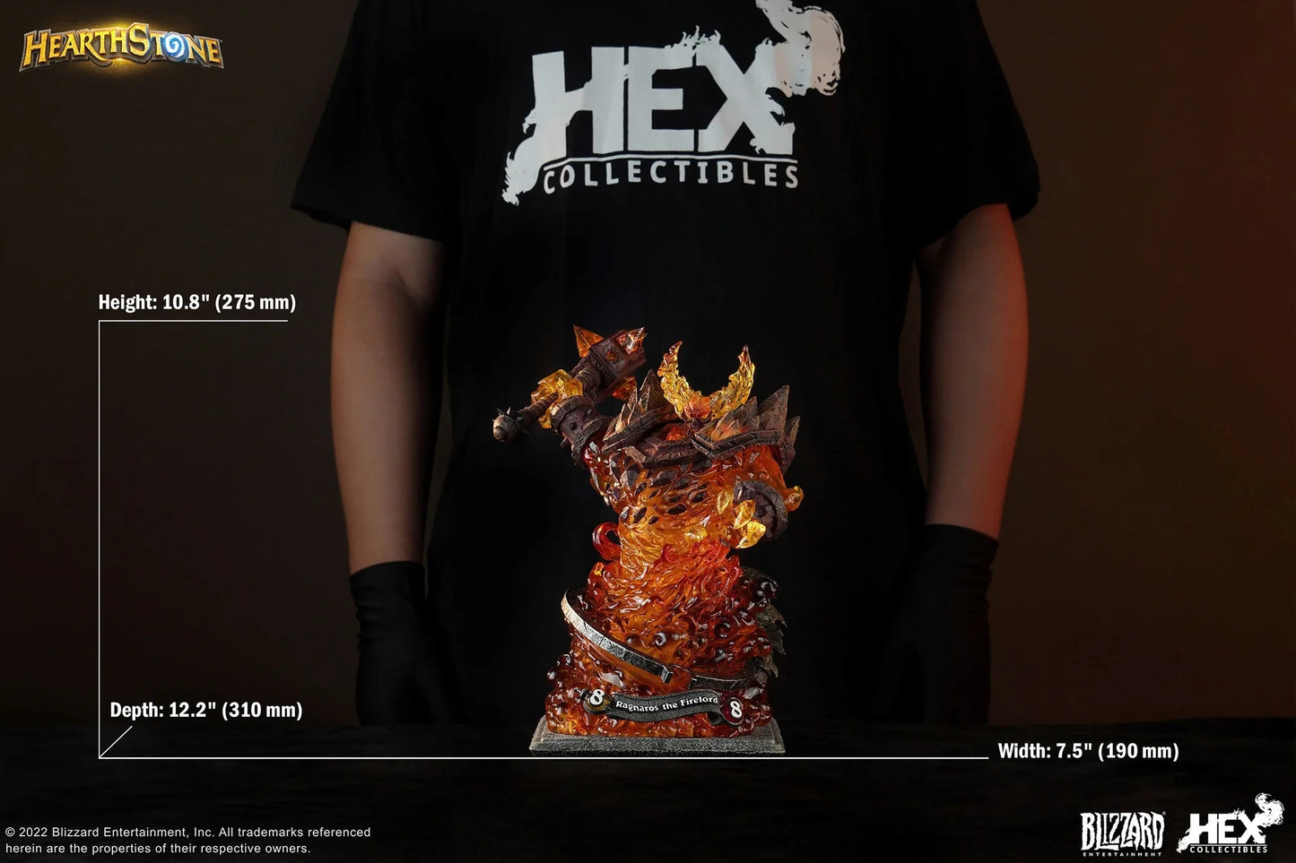 Preventa Resina Ragnaros Figura World of Warcraft Hex Collectibles (Licencia) Estudio