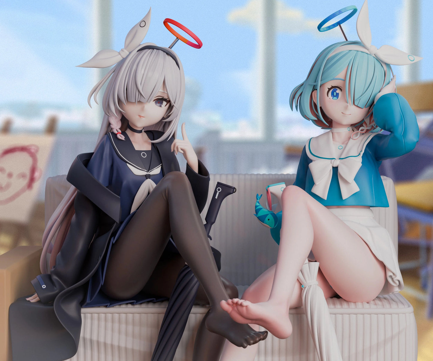 Preventa Resina Plana & Arona Figura Blue Archive MiYin Estudio