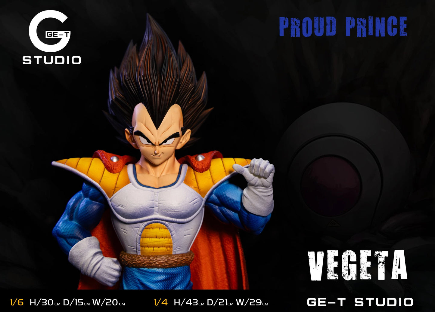 Preventa Resina Vegeta Figura Dragon Ball Ge-T Estudio