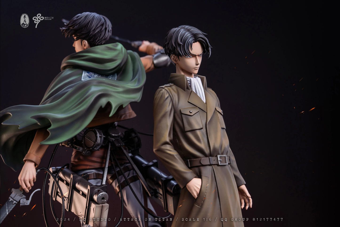 Preventa Resina Levi Ackerman Figura Attack On Titan LC Estudio