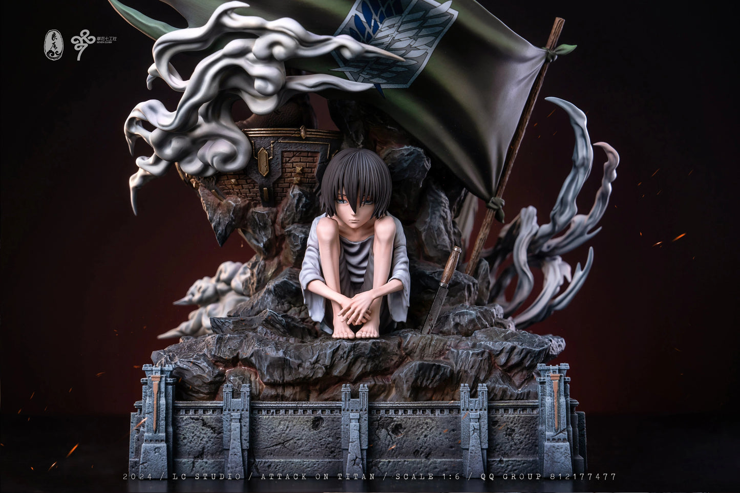 Preventa Resina Levi Ackerman Figura Attack On Titan LC Estudio