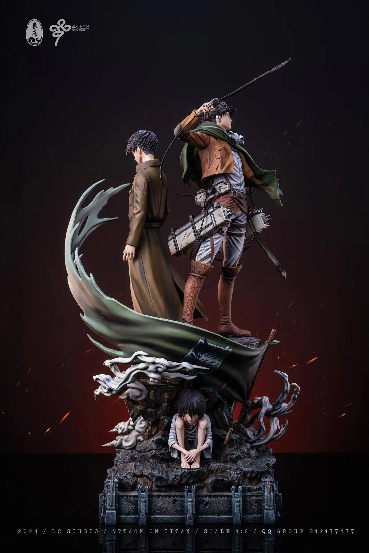 Preventa Resina Levi Ackerman Figura Attack On Titan LC Estudio