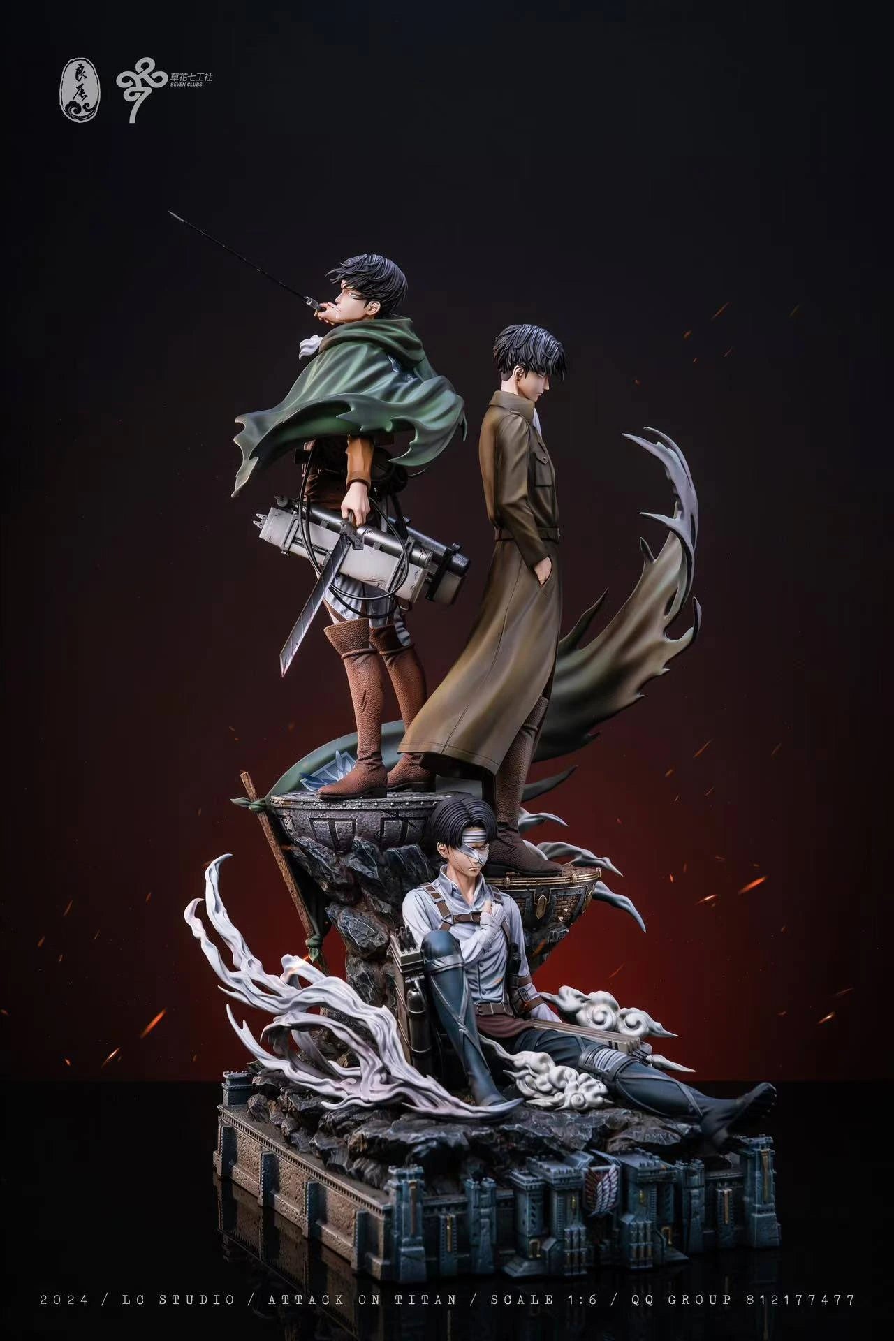 Preventa Resina Levi Ackerman Figura Attack On Titan LC Estudio