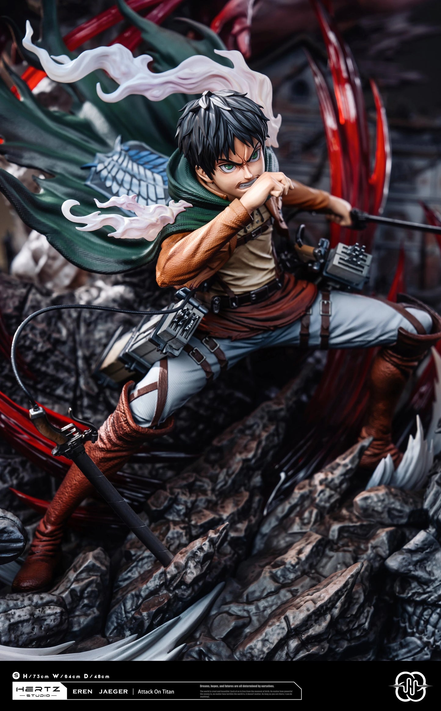 Preventa Resina Eren Yeager Figura Attack On Titan Hertz Estudio