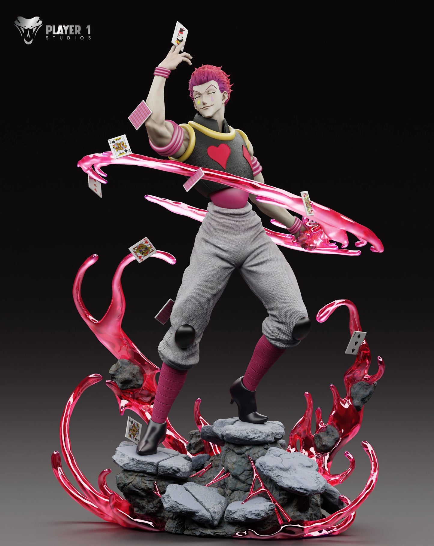 Preventa Resina Hisoka Figura Hunter x Hunter Player 1 Estudio