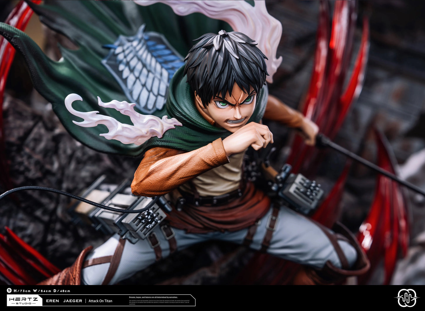 Preventa Resina Eren Yeager Figura Attack On Titan Hertz Estudio