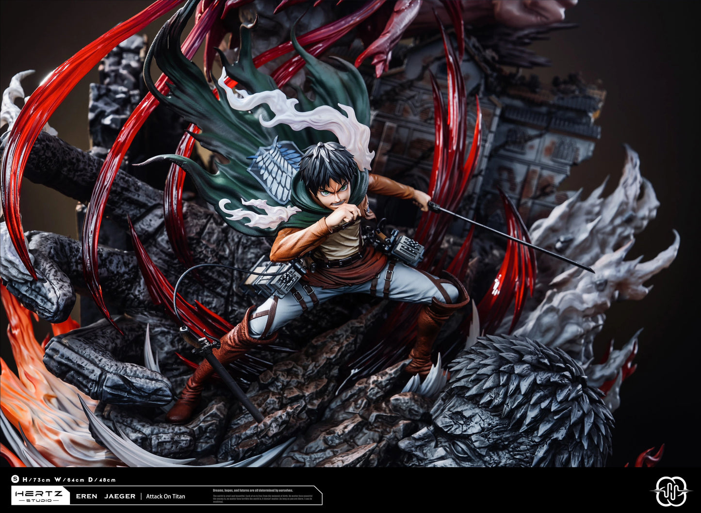 Preventa Resina Eren Yeager Figura Attack On Titan Hertz Estudio