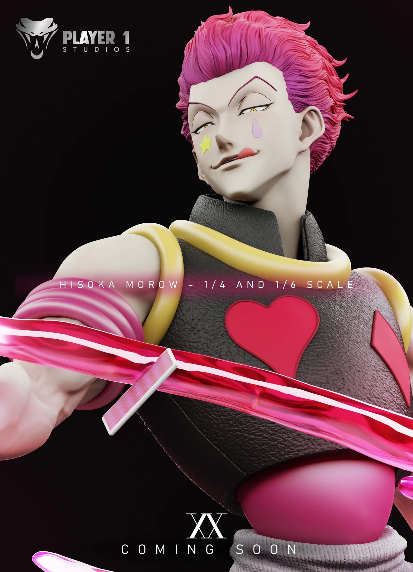 Preventa Resina Hisoka Figura Hunter x Hunter Player 1 Estudio