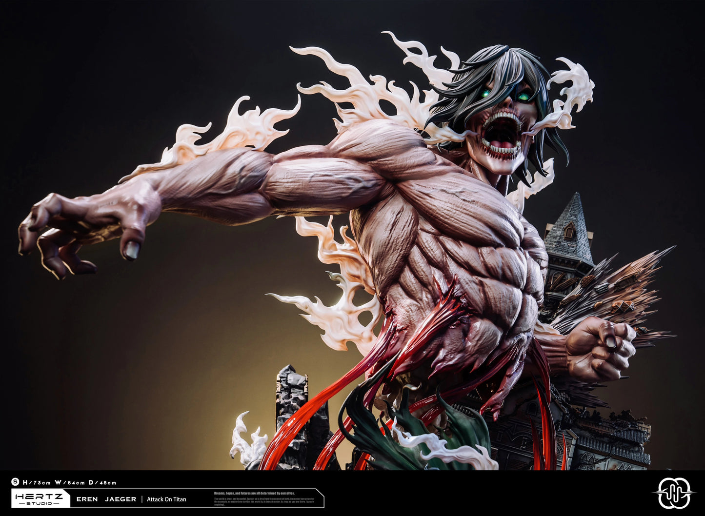 Preventa Resina Eren Yeager Figura Attack On Titan Hertz Estudio