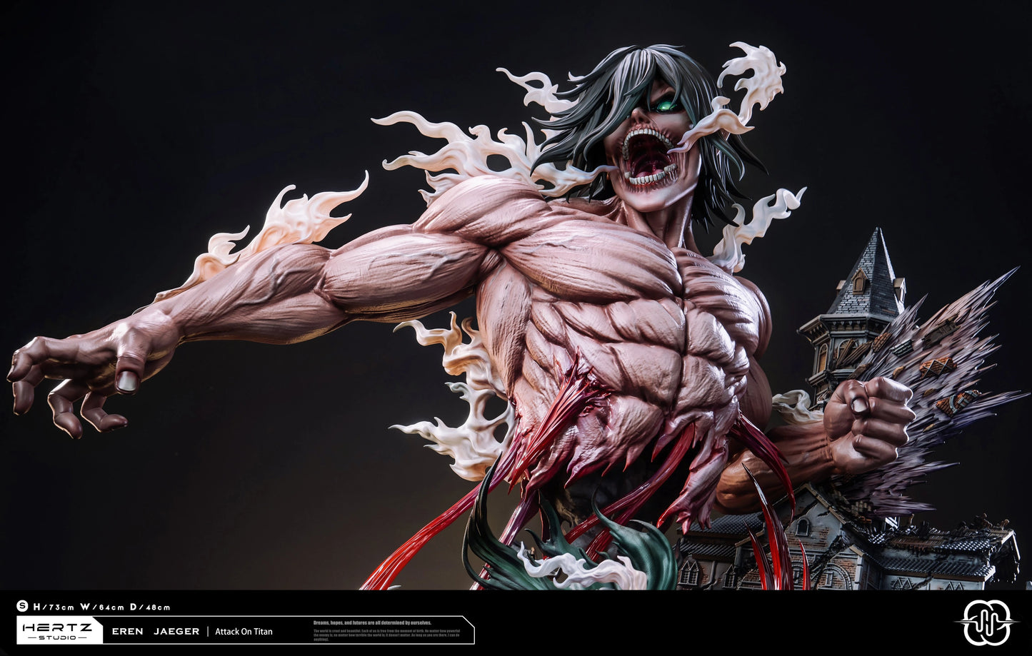 Preventa Resina Eren Yeager Figura Attack On Titan Hertz Estudio