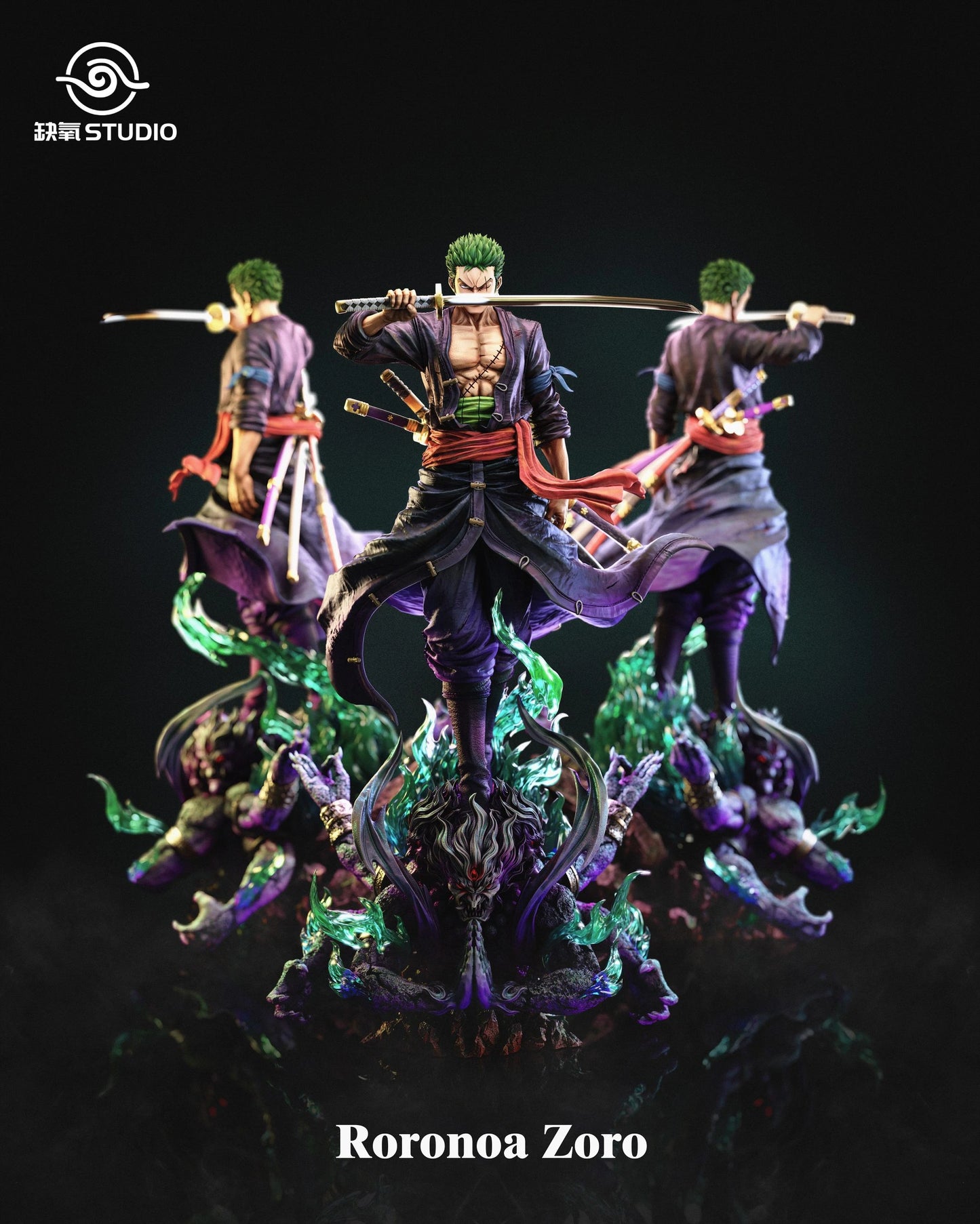 Preventa Resina Roronoa Zoro Figura One Piece QueYang Estudio