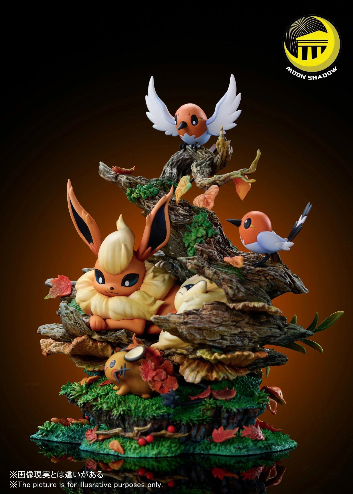 Preventa Resina Flareon Figura Pokémon Moon Shadow Estudio