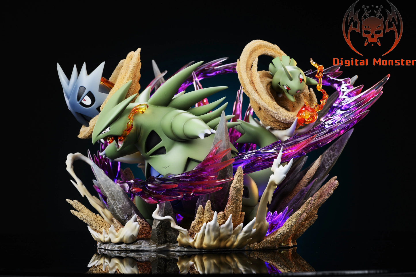 Preventa Resina Tyranitar Figura Pokémon Digital Monser Estudio