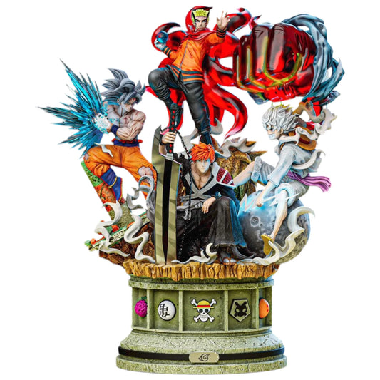 Preventa Resina Ichigo, Luffy, Naruto y Goku Figura Bleach, Naruto, One Piece y Dragon Ball Power Collection  Estudio