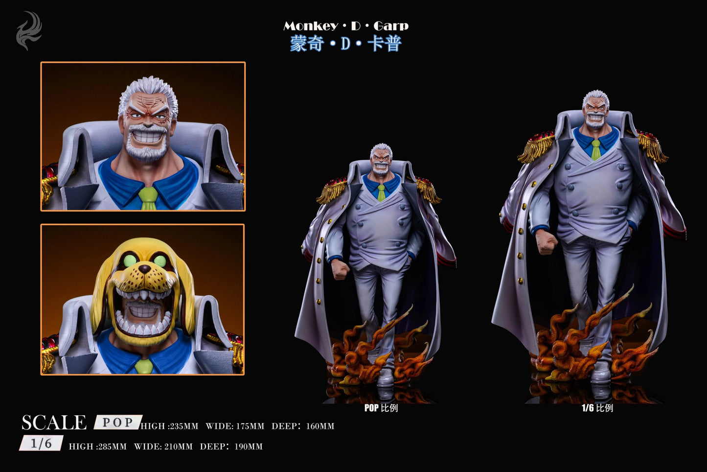 Preventa Resina Monkey D. Garp Figura One Piece Feng Huang She Estudio