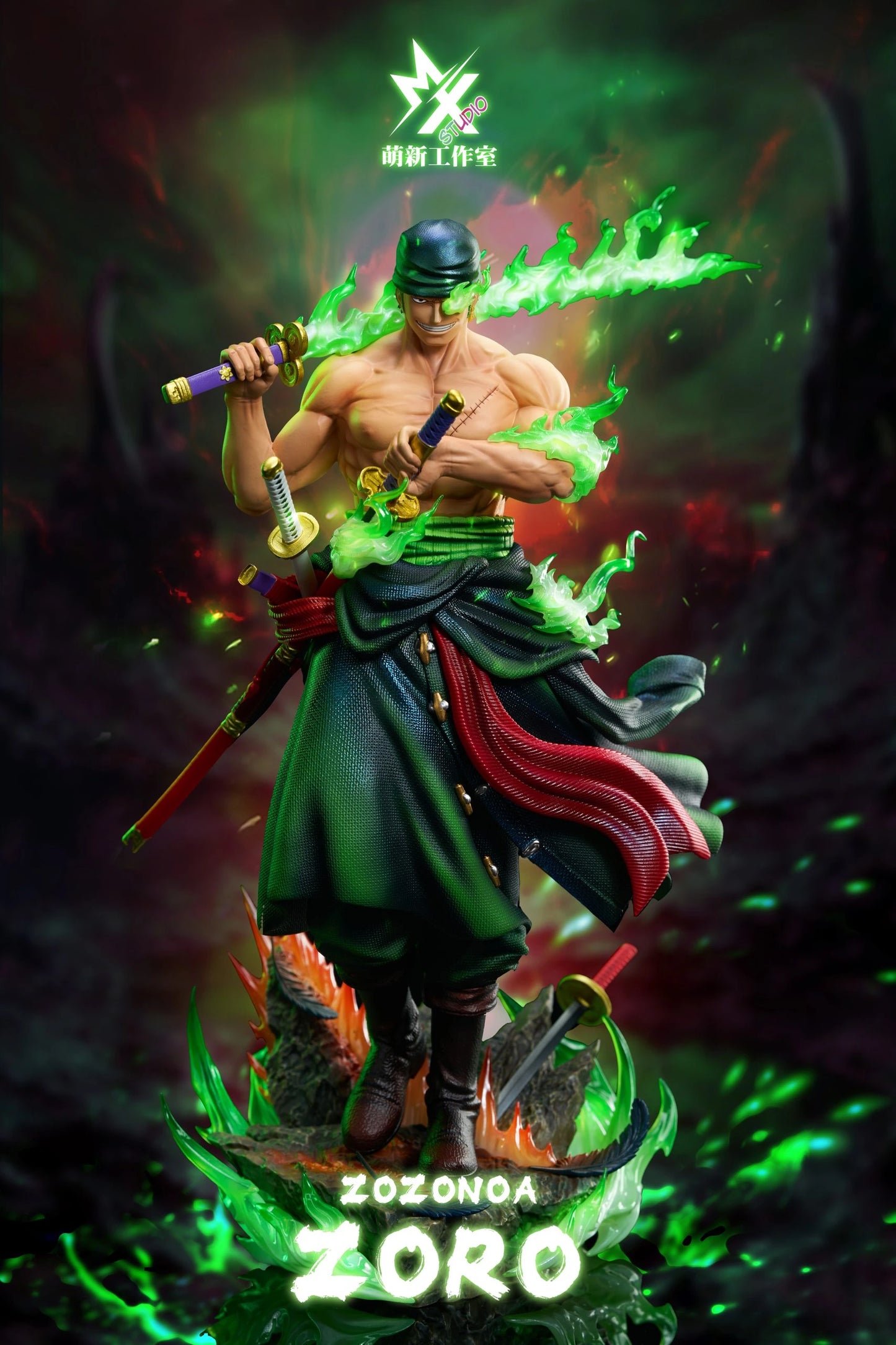 Preventa Resina Roronoa Zoro Figura One Piece Mengxin Estudio