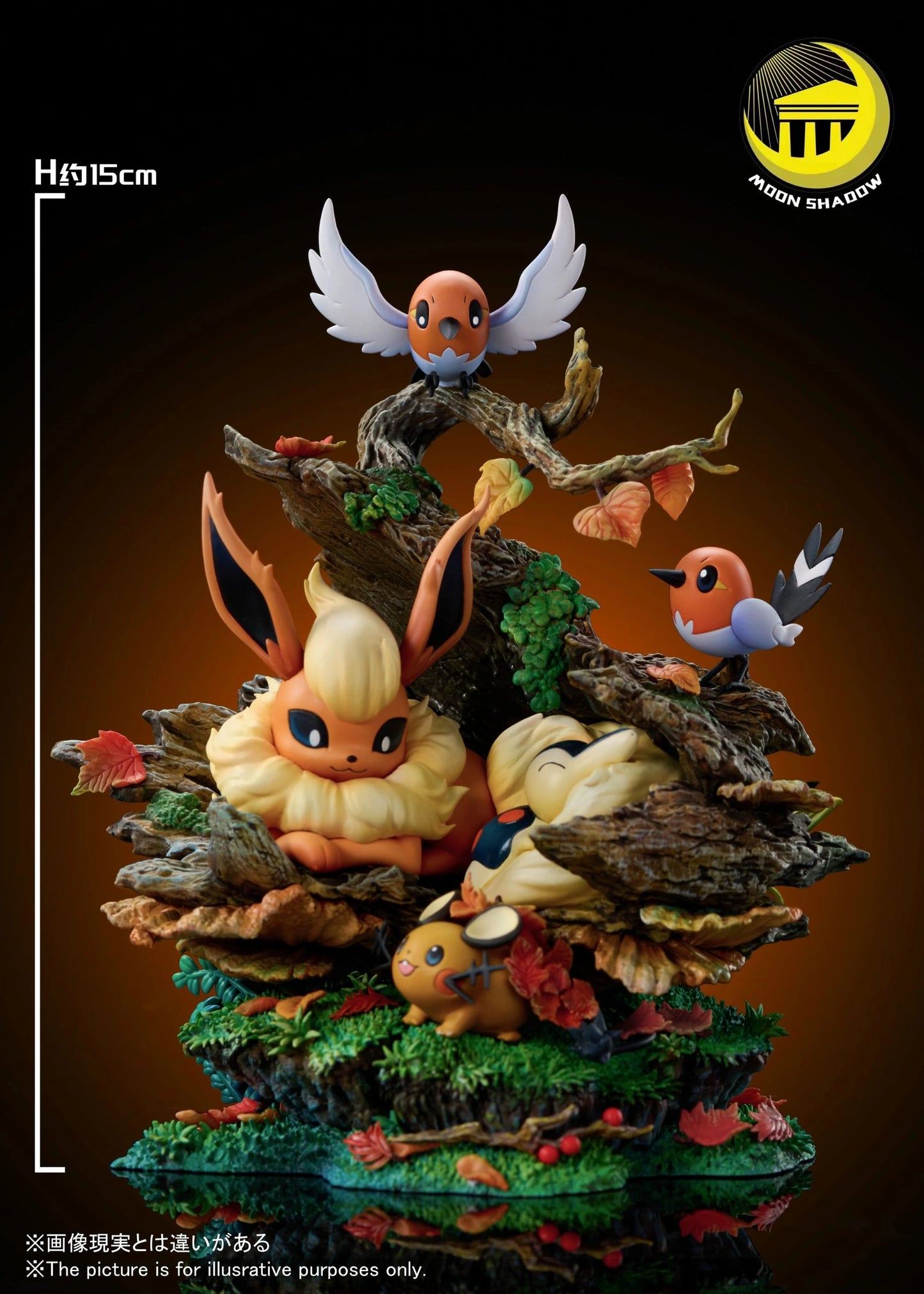 Preventa Resina Flareon Figura Pokémon Moon Shadow Estudio