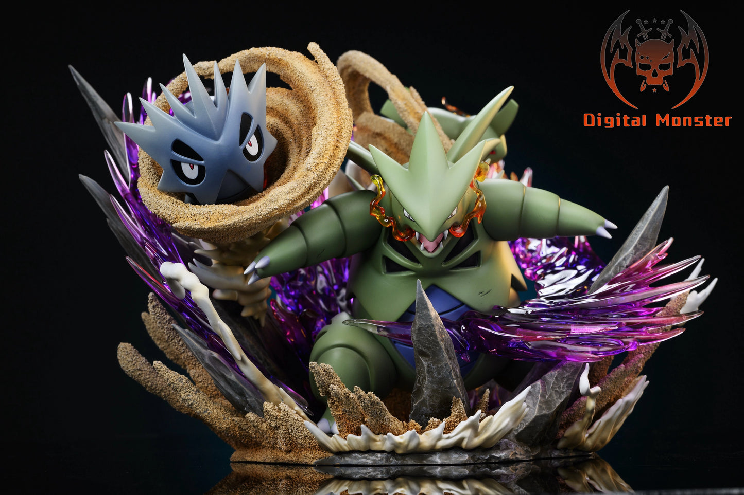 Preventa Resina Tyranitar Figura Pokémon Digital Monser Estudio