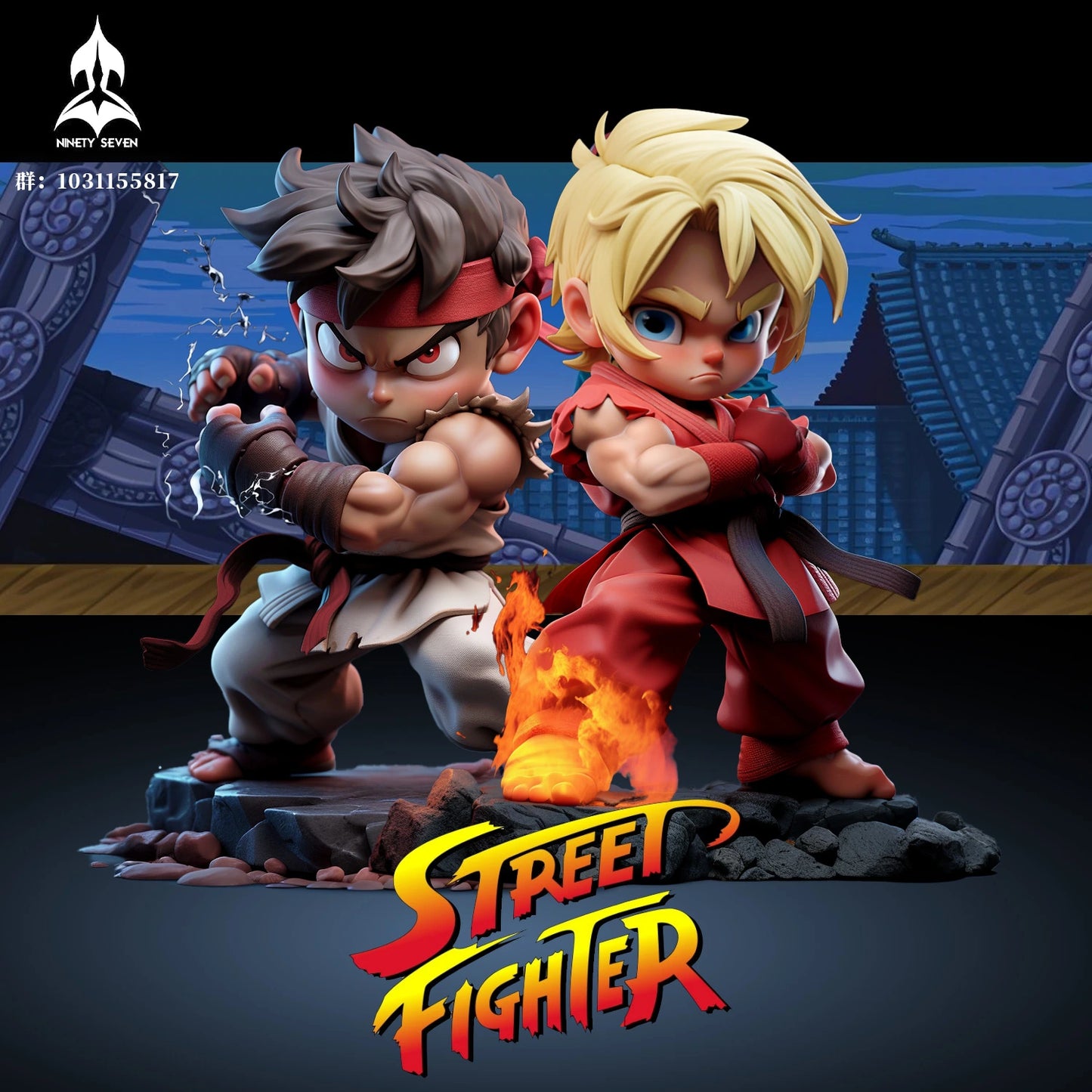 Preventa Resina Ryu & Ken Figura Street Fighter 6 Ninety Seven Estudio