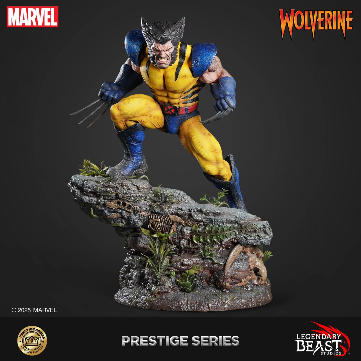 Preventa Resina Wolverine Figura Marvel Legendary Beast (Licencia) Estudio