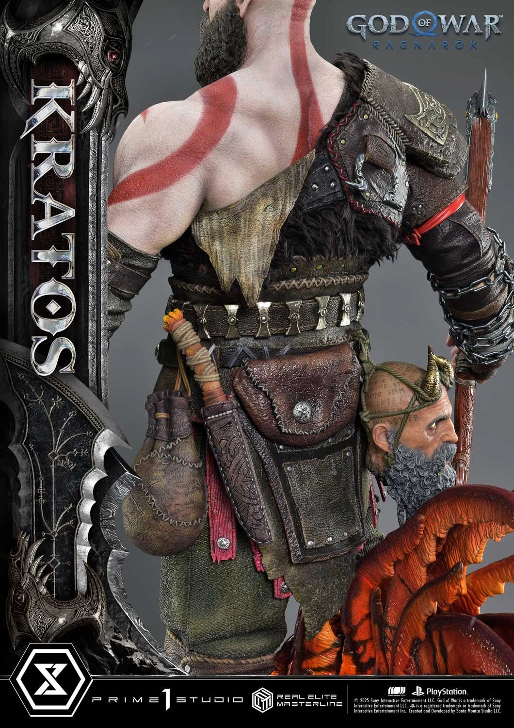 Preventa Resina Kratos Figura God of War "Ragnarok" Prime 1 (Licencia) Estudio