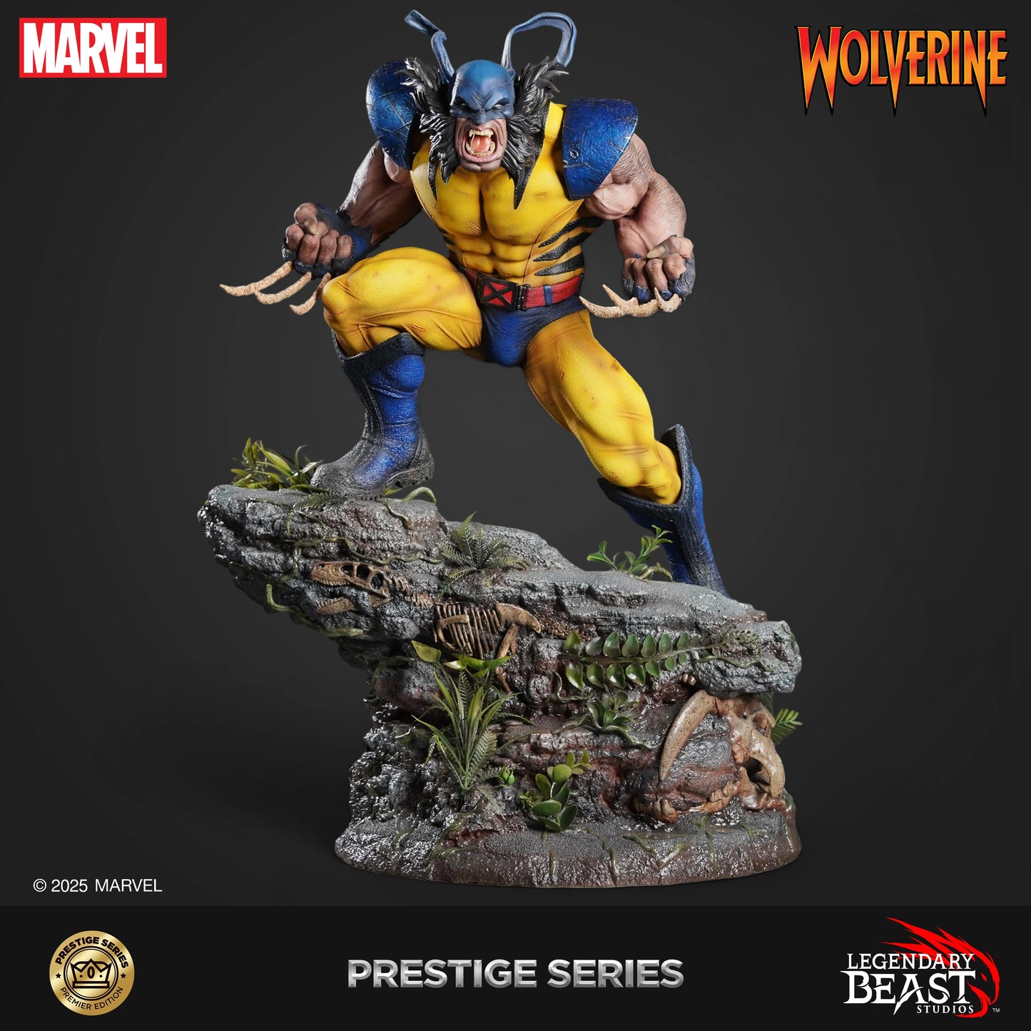 Preventa Resina Wolverine Figura Marvel Legendary Beast (Licencia) Estudio